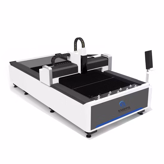 Máquina de corte a laser de fibra de aço inoxidável / ferro / alumínio / aço carbono com mesa única