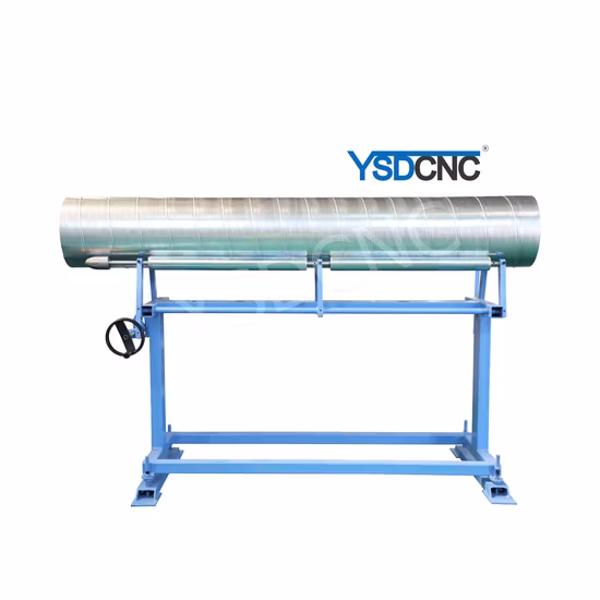 Máquina para fazer dutos de tubo de ar redondo