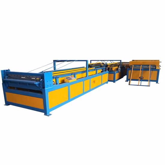 Linha de produção de duto de ar retangular automático para fabricação de duto de ar quadrado