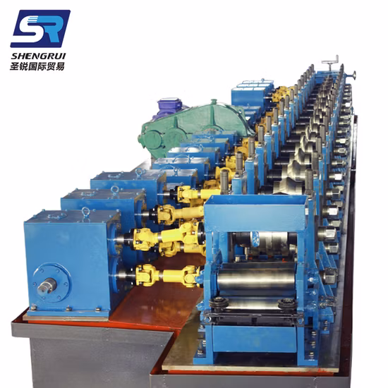 Máquina para fabricar tubos quadrados de duto redondo de aço soldado de alta frequência